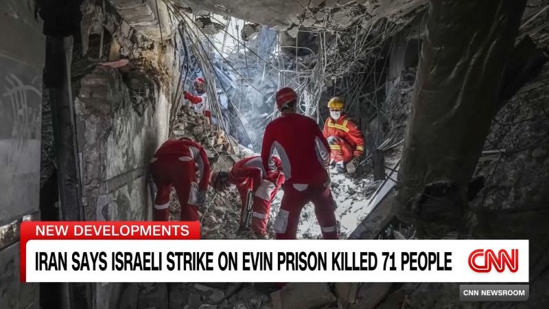 Israeli strike on Iranian prison killed more than 70, says Iran state-affiliated media