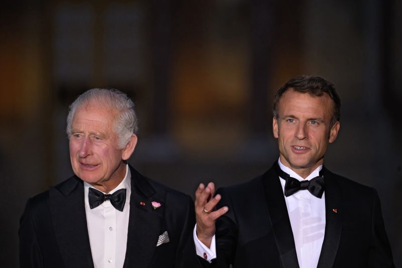 King Charles to emphasize bonds between UK and France as he welcomes Macron in first European state visit since Brexit