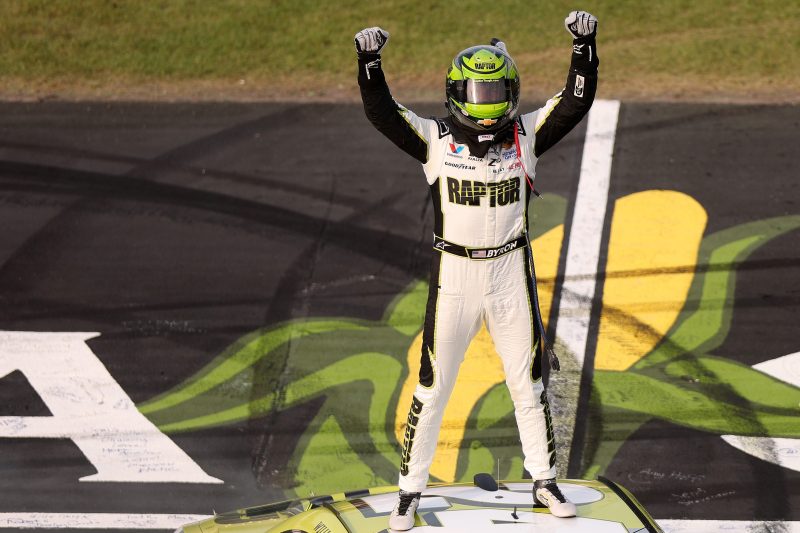 Byron wins NASCAR Cup race at Iowa with fuel running out