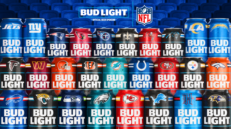 Bud Light unveils limited-edition NFL team cans for the 2025 season