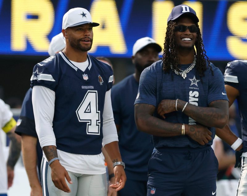 WATCH: Cowboys receiver gets tackled by official