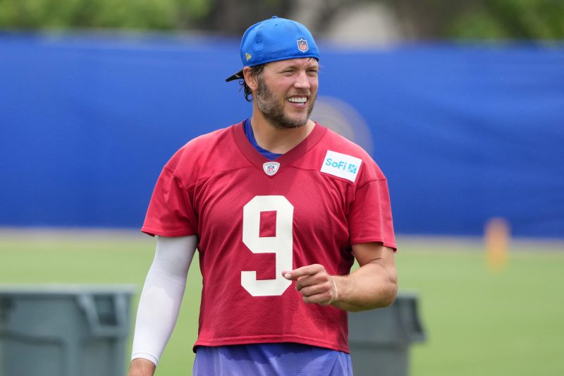 Matthew Stafford (back) will start Week 1 vs Texans, Sean McVay says